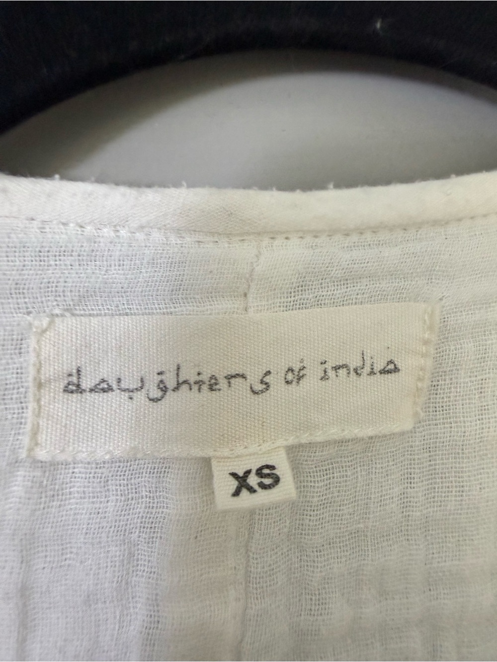 Daughters of India Kyra mini dress white gauze Size XS - Picture 5 of 12
